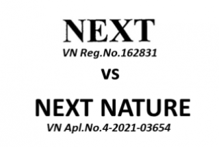 Đơn đăng ký nhãn hiệu  “NEXT NATURE” bị phản đối